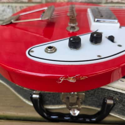 Vintage 1962 Tosca (Valco) Thunderstick Double Pickup Electric Guitar w/ Original Case! image 5