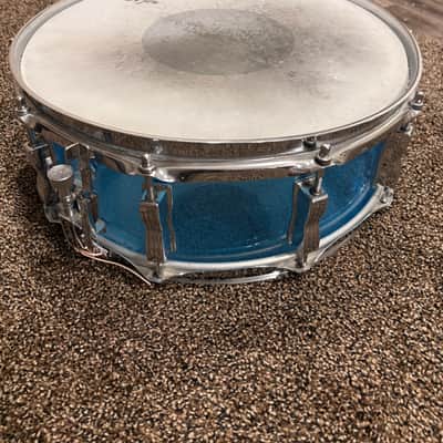 Ludwig Vistalite 70s-early 80s - Blue acrylic (transparent/vistalite) image 2