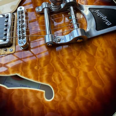 2024 Gretsch G5655T-QM Electromatic Center Block Jr. Hard Shell Case - Sweet Tea image 12