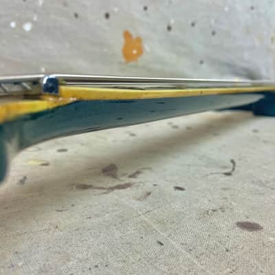 1960's Guyatone EB-9 “Sharp 5” MIJ Blue Sparkle Bass Guitar c~1967 Needs Repair image 16