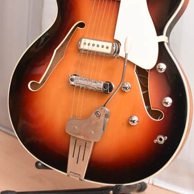Astro Semi Acoustic – RARE 1960s German Vintage Archtop Jazz Guitar Gitarre Hopf image 2