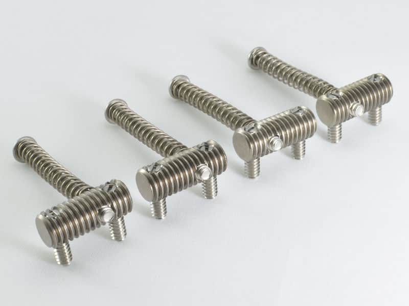 KTS PR-03SP Titanium Threaded Saddles For Vintage Style Jazz & Precision Bass image 1