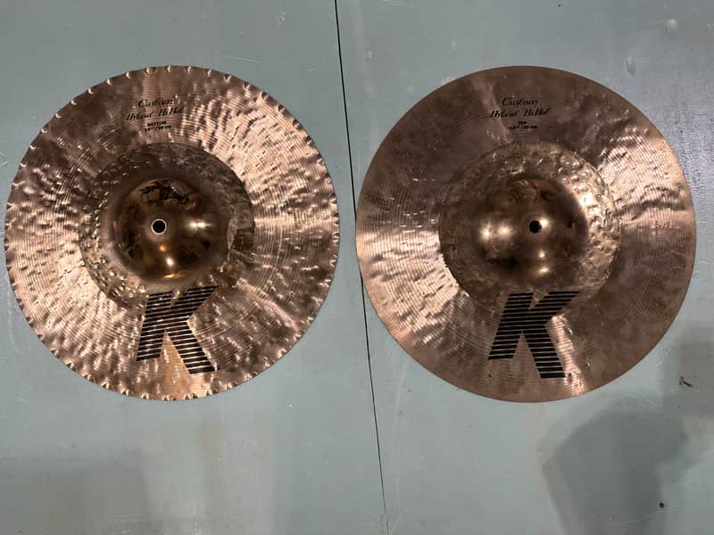 Zildjian 14.25" K Custom Hybrid Hi-Hat Cymbals (Pair) 2008 - Present - Traditional / Brilliant image 1