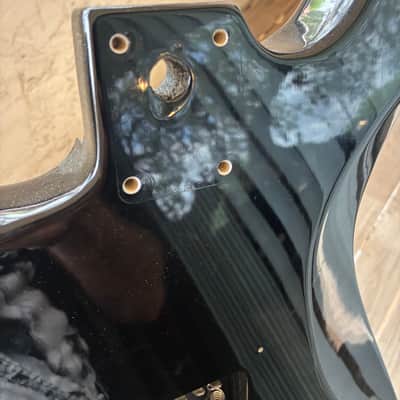 N/A Brand unbranded loaded fender squier Stratocaster Strat body project - Rail pickups Black image 18