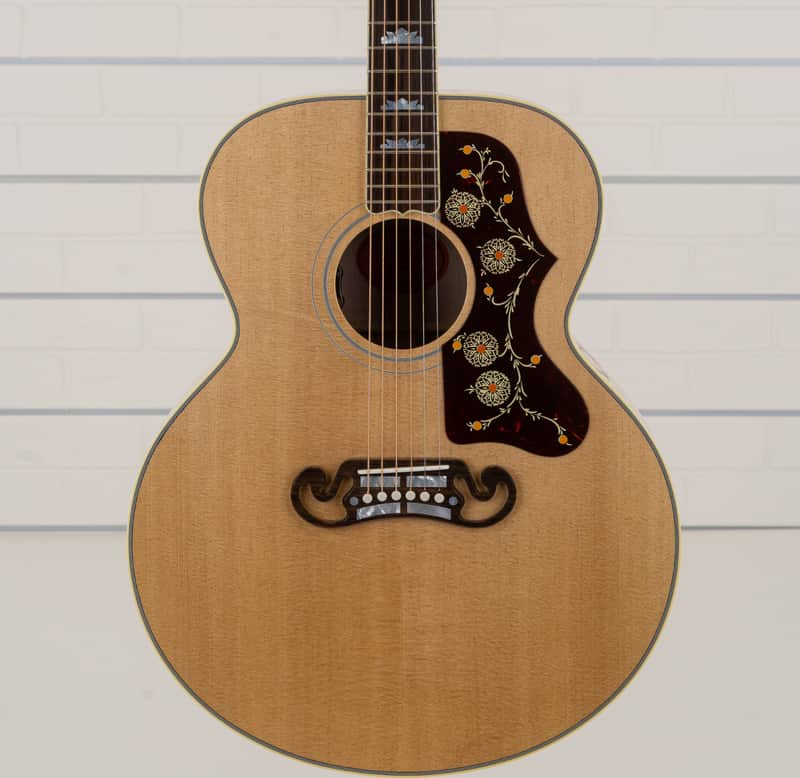 Gibson SJ-200 Original Jumbo Acoustic-Electric Guitar, Solid Spruce Top, Antique Natural