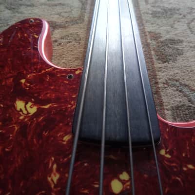 Fender Precision Bass 2001 - Fiesta Red over Sunburst image 7