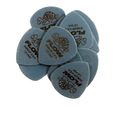 Dunlop Guitar Picks Tortex Flow 12 pack 1.00mm 558P1.00