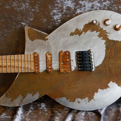 Build to order GB Liuteria Boutique Plié 6 string silver leaf relic edition image 7