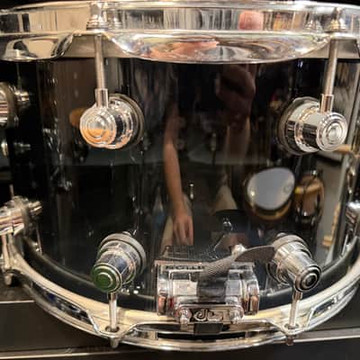 DW DDAC0814SSSM Design Series Limited Edition 8x14" 20-Lug Acrylic Snare Drum 2020 - Smoke image 5