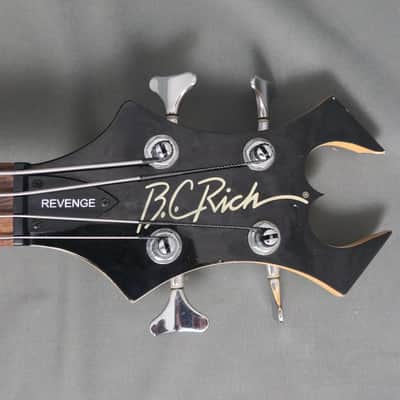 B.C. Rich Zombie Revenge RZBO Onyx Black Bass Guitar image 6
