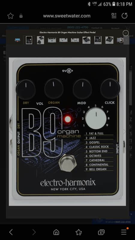 Electro-Harmonix B9 2023 - BLACK image 1