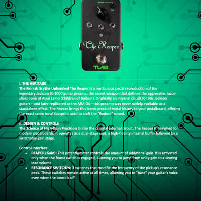 T Lab Custom Audio The Reaper Hatecrew Deathroll Edition (Jackson JE-1000 / ESP MM-04 Preamp Replica) image 2