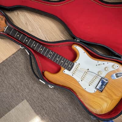 100% Original 1974 Fender Stratocaster very rare Natural + Rosewood combo image 1