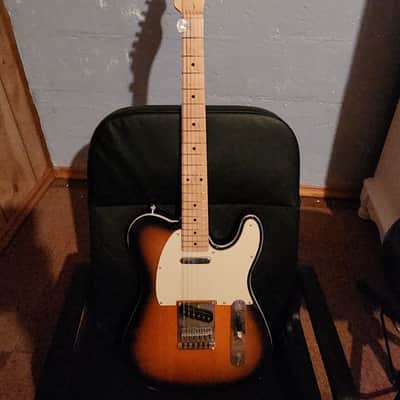Squier Affinity Telecaster with Maple Fretboard, String Through Body 2021 - Present - 3-Tone Sunburst image 1