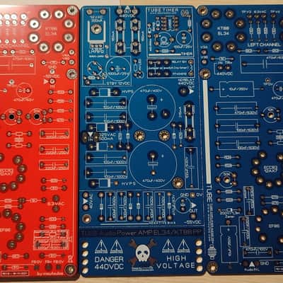 Tube Mono Amplifier 2xEL34 PP / 35Wrms ReDesign PCB (Elektor) PCB image 6