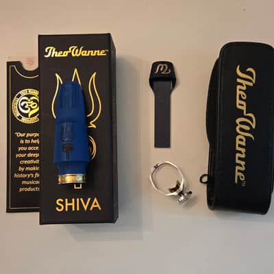 Theo Wanne Shiva A.R.T. Alto Saxophone Mouthpiece 2010s - Blue image 2
