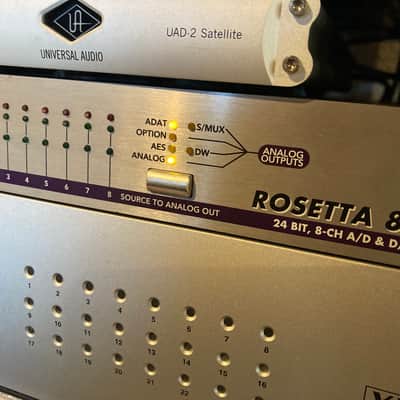 Apogee Rosetta 800 96kHz 8-Channel AD/DA Converter 2012 - Silver with firewire card image 1