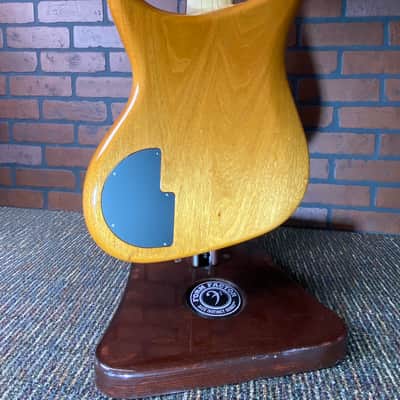 Alembic Orion 5-String SHORT SCALE, Lacewood with Blackened Brass Hardware image 8