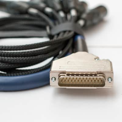D-Sub DB25 8 Way Studio Grade Analog Cable Loom 1M Neutrik XLR Male Van Damme image 12