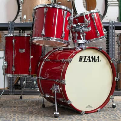 1980s Tama Granstar II Firestorm Red Drum Kit image 1