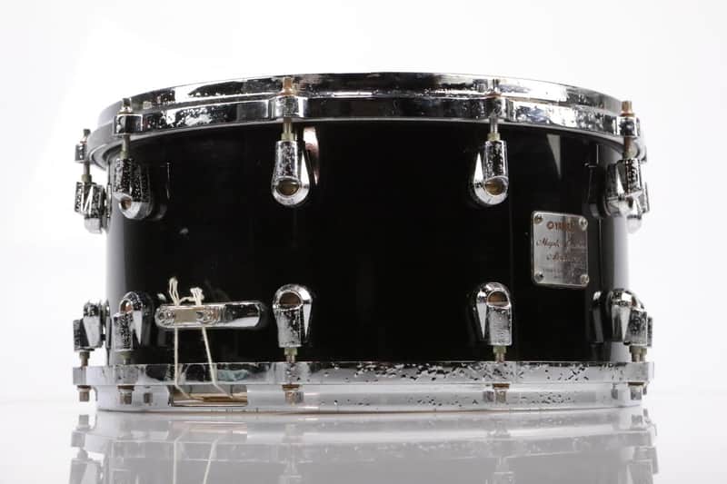 Yamaha 14x7 Maple Custom Absolute Snare Drum MIJ Japan Black