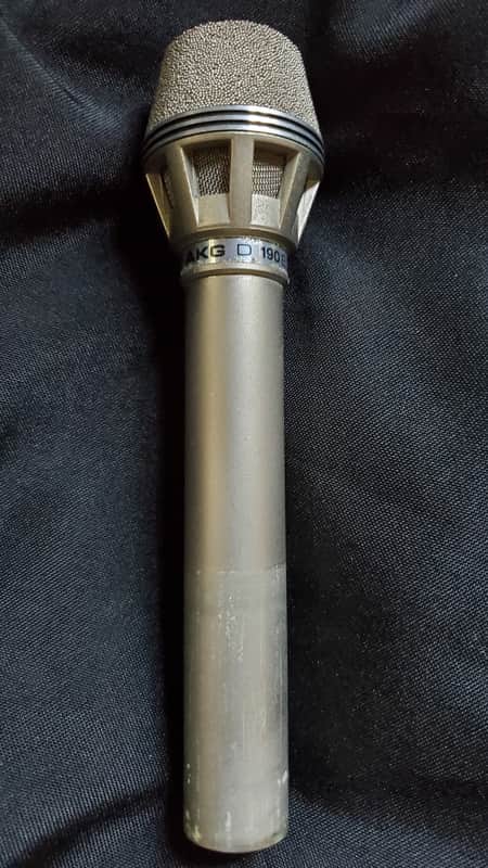 Vintage AKG D190E Cardioid Dynamic Microphone 1970s - Champagne image 1