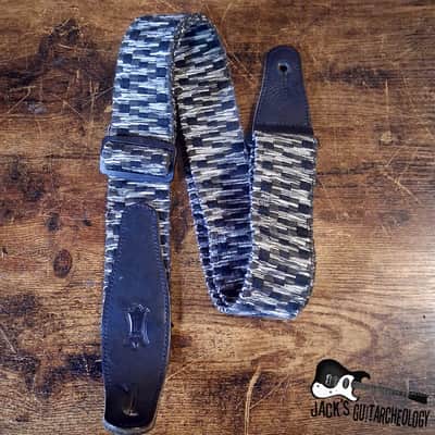 Levy's Leathers Woven/Poly Guitar Strap *USED* (2010s - Black/Grey) image 1