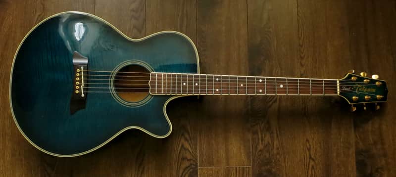 Takamine Acoustic EF591 DUAL  Dave Stewart Humbucker + Piezeo Stereo Japan Rare image 1