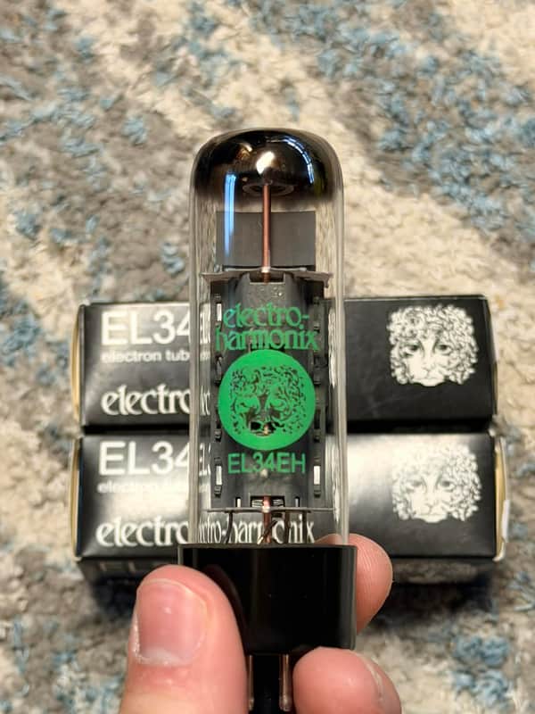 (SET OF 2) Electro-Harmonix El34 2020's - Black/clear image 1