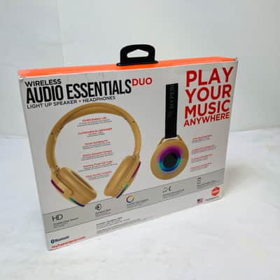 HyperGear Wireless Audio Essentials Duo Light Up Bluetooth Speaker Headphones image 2