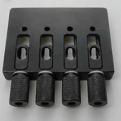 Black 4 String Headless Bass Adjustable Strings Bridge System image 5