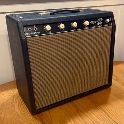 Fender 6G2 Princeton 1964 Rare Transitional Tuxedo Guitar Combo Amplifier Celestion Creamback Serviced image 2