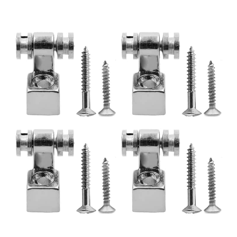 4 Pcs Roller Guitar String Trees Guides Retainer For Fender Strat Stratocaster Tele Telecaster Electric Guitar (Chrome) image 1
