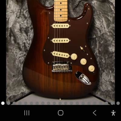 Fender Limited Edition Exotic Collection Shedua Top Stratocaster 2017 Shaded Edge Burst image 2