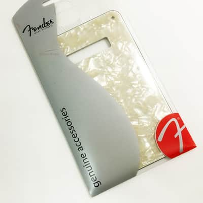 Genuine Fender Stratocaster/Strat Back Plate Tremolo Cover - AGED WHITE MOTO image 2