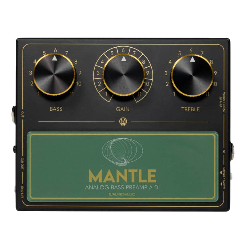 Walrus Audio Mantle Analog Bass Preamp/DI, Black image 1