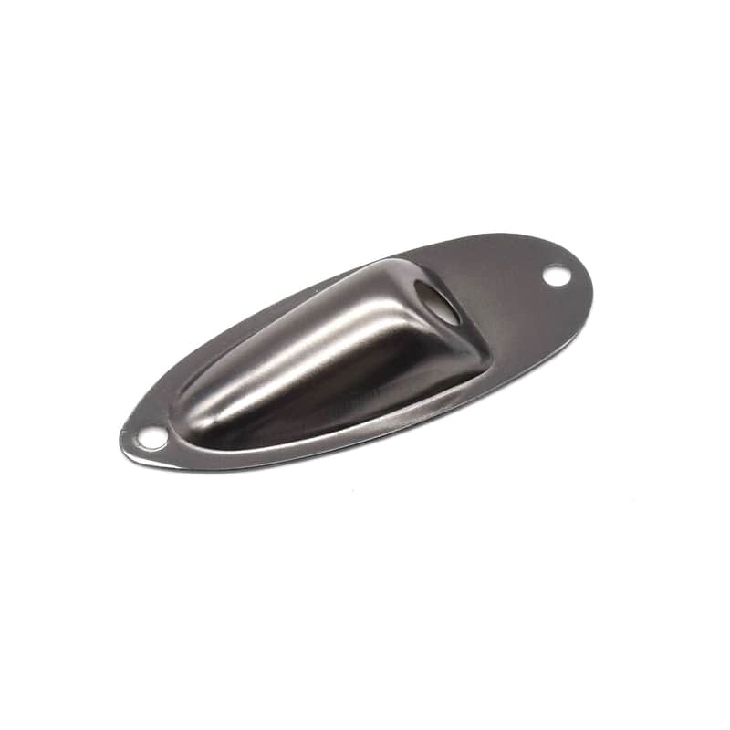 KD By AxLabs Jack Plate for Strat-style Guitars - Black Nickel image 1