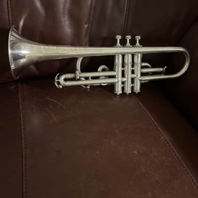 Buescher True Tone Model 250 (very rare) Bb and A Cornet (Popularity Model) (1928) SN 247989 (Silver plated)(gold wash bell) image 2
