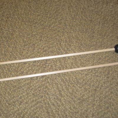 ONE pair new old stock (with packaging) Malletech NR36B Xylo/Bell Mallets - Natural Rubber, Very Hard, 1 & 1/8" Round Black Heads // Birch Handles (from around 2019) Made in USA image 12