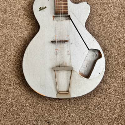 Hofner Colorama 1958-1959 - Two tone silver/blue colour image 11