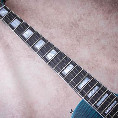 GIBSON USA Custom Shop Special Order Les Paul Axcess Custom Widow "Peacock Blue" (2026) image 11