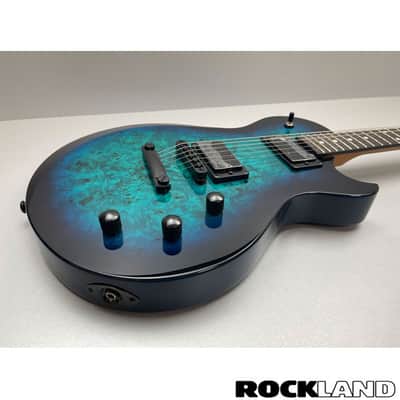 Schecter Solo II Standard Ocean Blue Burst Burl image 7
