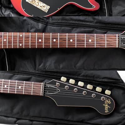 1960 Hofner Colorama II in Cherry Red image 8
