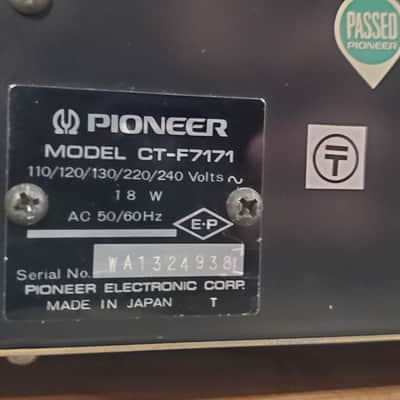 Pioneer CT-F7171 Cassette Deck. Restored with original box! image 11