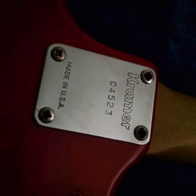 1983 Kramer Floyd Rose Model Non-Tilt Neck Trans Red W/Original Hard Case image 12
