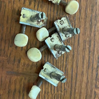 1958 - 1964 set Fender Musicmaster Duo Sonic Mustang guitar tuners tuning pegs image 4