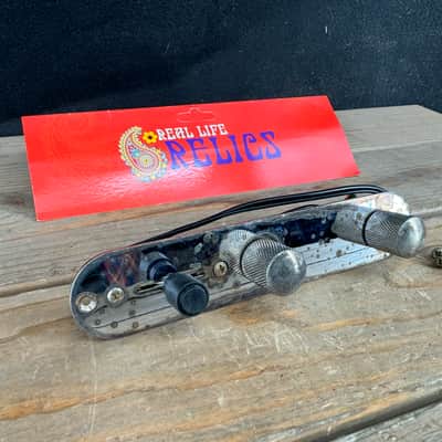 Real Life Relics Economy Aged Nickel Telecaster® Control Plate with Knobs (Pre-Wired Harness)    [V5]