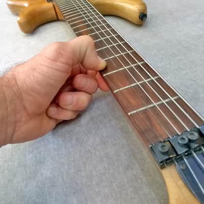HK Wolf Natural 7 string guitar with case image 8
