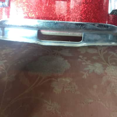 Ludwig 12x15 Parade Snare 1960s - Red Silver Bild 7