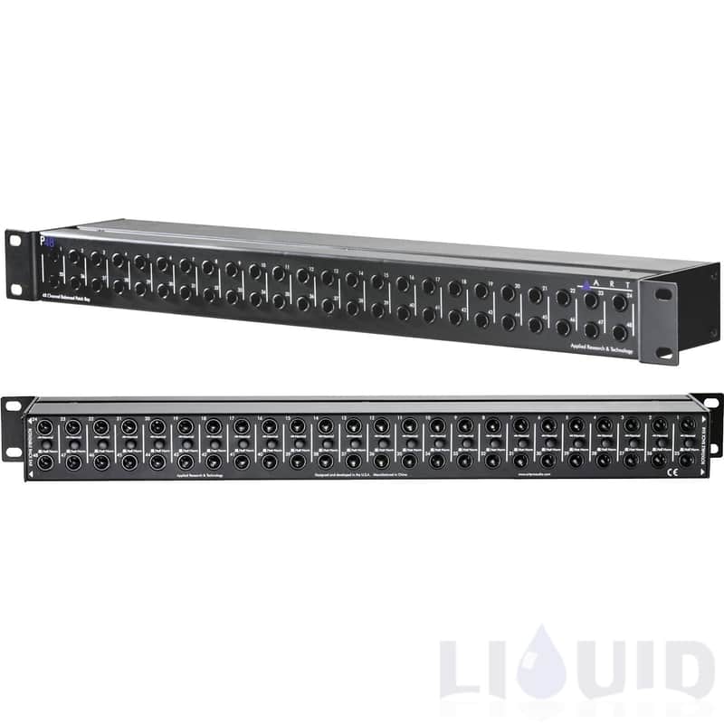 ART P48 48 Point Balanced 1/4 Patch Bay Panel Rack 1/4-inch TRS Phone Jacks image 1